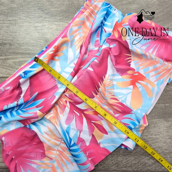 CharmLeaks Tropical Skirted Bikini Bottom Size L - Picture 4 of 5